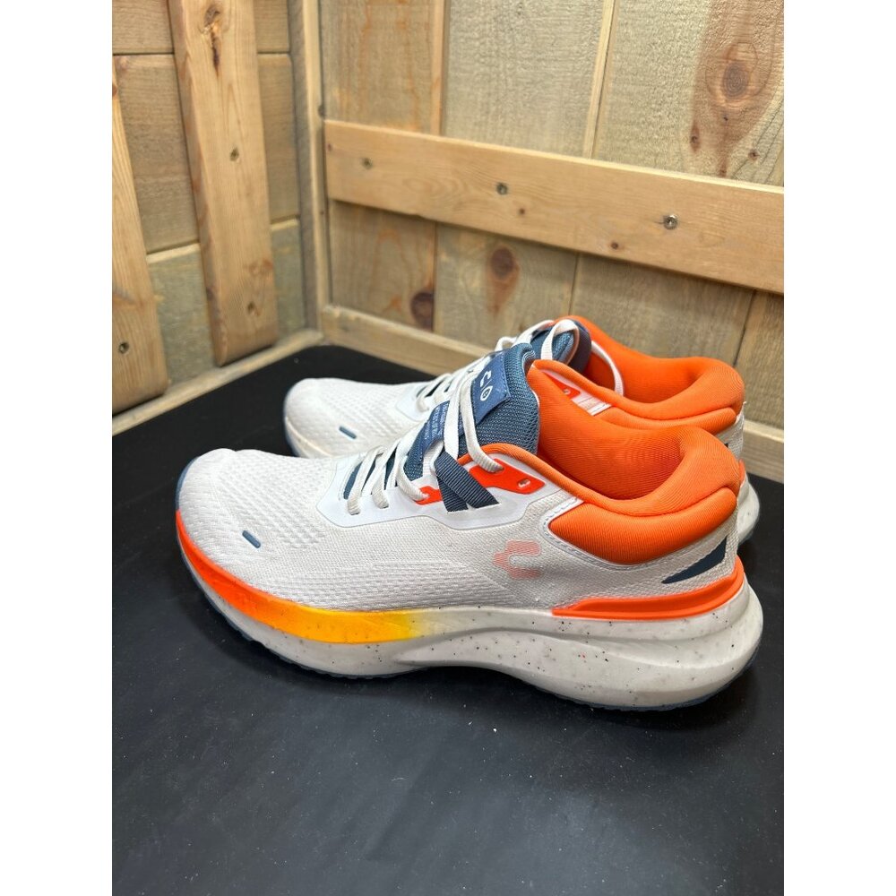 Charly Mens Running Shoes Size 8.5 USA Cushioning White/Orange - Picture 5 of 8